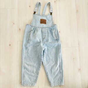 Vintage Baby Guess Denim Light Wash Overalls Size 6XY